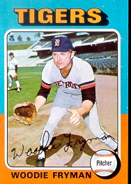1975 Topps Baseball Cards      166     Woodie Fryman
